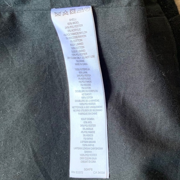 French Connection Thorpe Manor Wool Coat Large - Picture 11 of 11